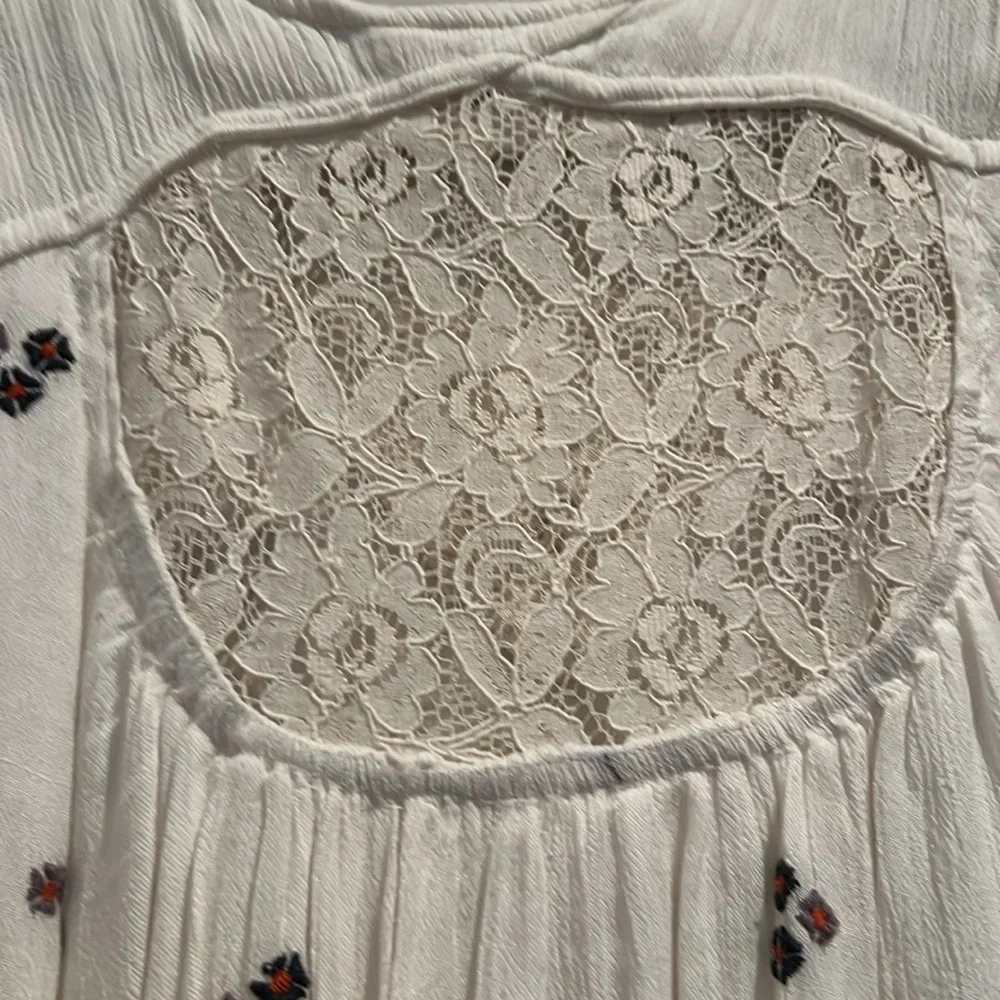 Free people Oxford embroidered dress